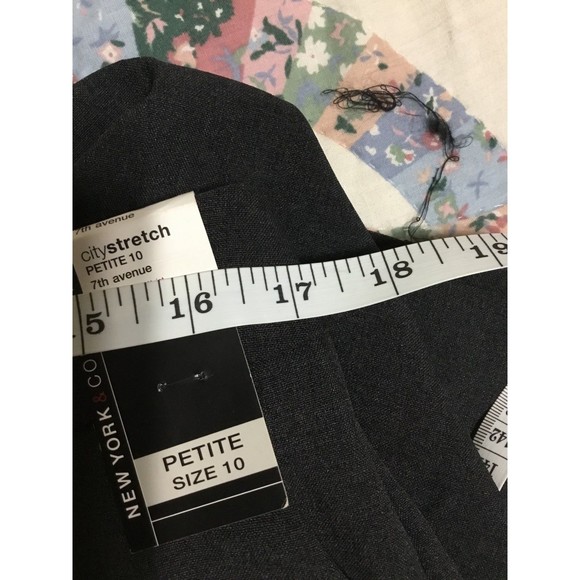 New York and Co. Charcoal Gray Dress Pants Size 10 Petite NWT - Picture 10 of 10